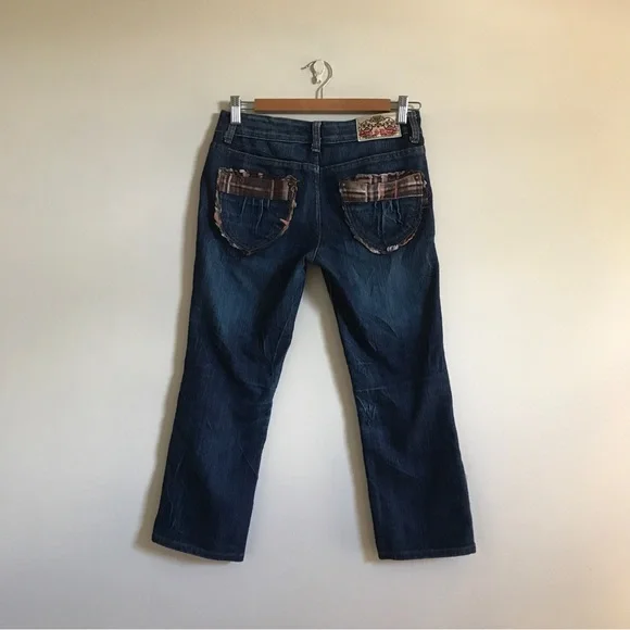 Patch-work crop Jeans - Picture 2 of 6